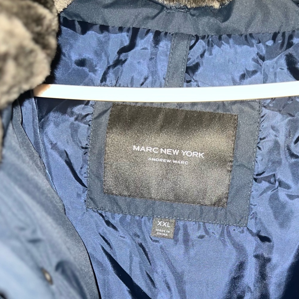 Marc New York Baltic Down Filled Fur Collar Hooded Puffer Coat Jacket - NWT - Picture 3 of 9